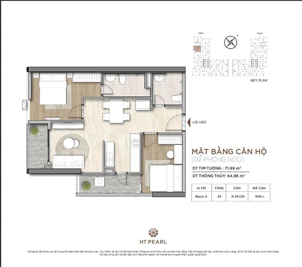 Căn hộ 2pn mới 100%, sổ hồng trao tay, giá mua f0 trực tiếp chủ đầu tư 3.25 tỷ đã bao gồm kpbt 2%