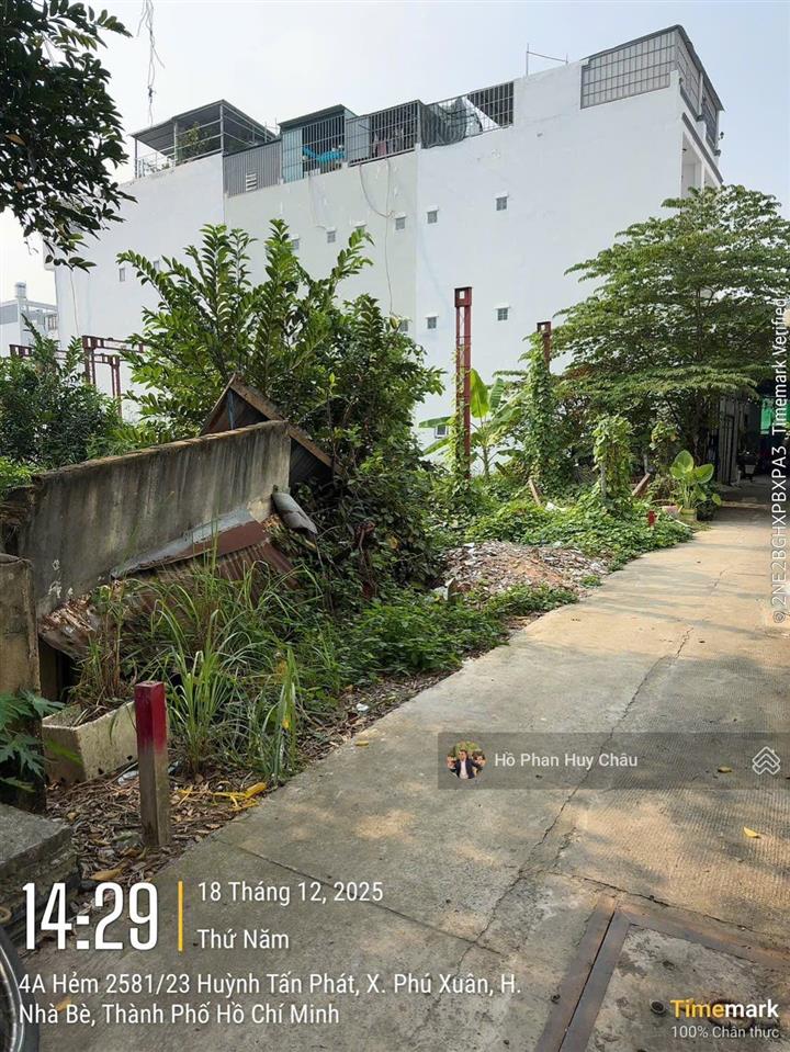 Bán đất 5x22  huỳnh tấn phát  giáp phú mỹ hưng  4 tỷ 1