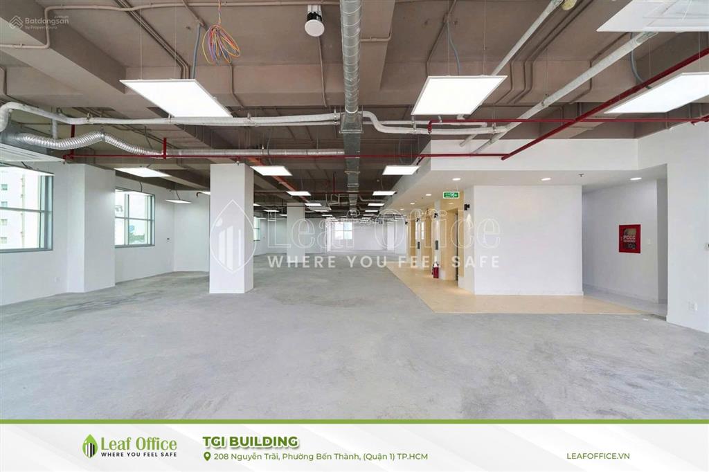 Cho thuê văn phòng tòa nhà tgi building nguyễn trãi, quận 1 / giá tốt, uy tín 2025 345m2