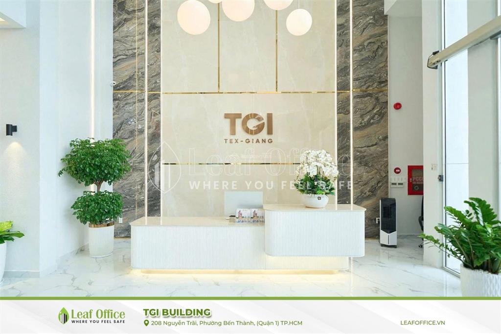 Cho thuê văn phòng tòa nhà tgi building nguyễn trãi, quận 1 / giá tốt, uy tín 2025 345m2