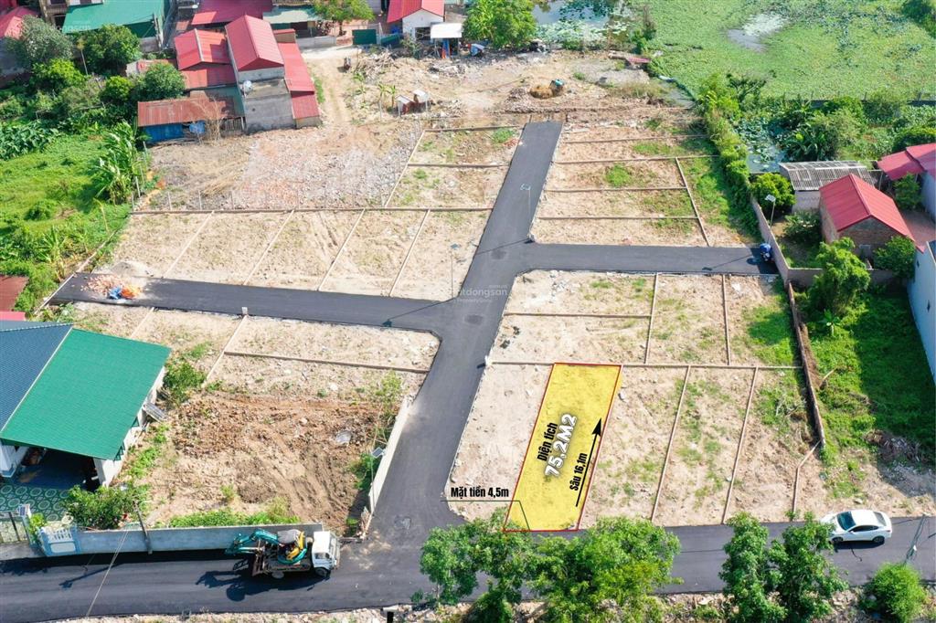 Bán lô đất trạm lộ, bắc ninh, 75,2m², hướng nam, sổ hồng riêng, gần kcn thuận thành 1