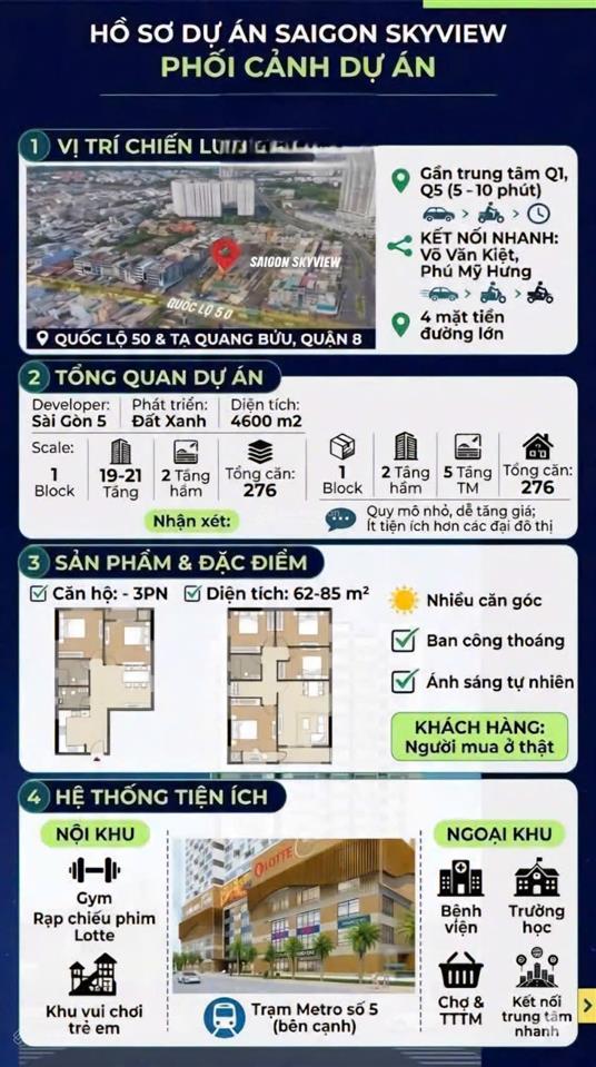 Căn góc 3pn view q5 giá cực tốt, ký hđmb trực tiếp cđt, tầng trung hiếm