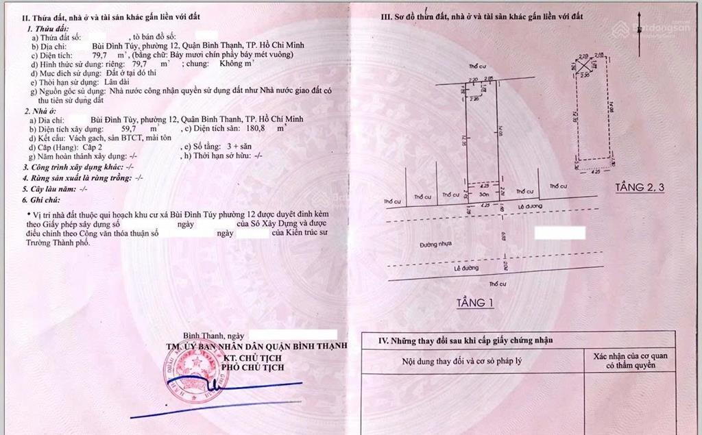 Bán nhà hẻm xe hơi  bùi đình túy, p.26, bình thạnh