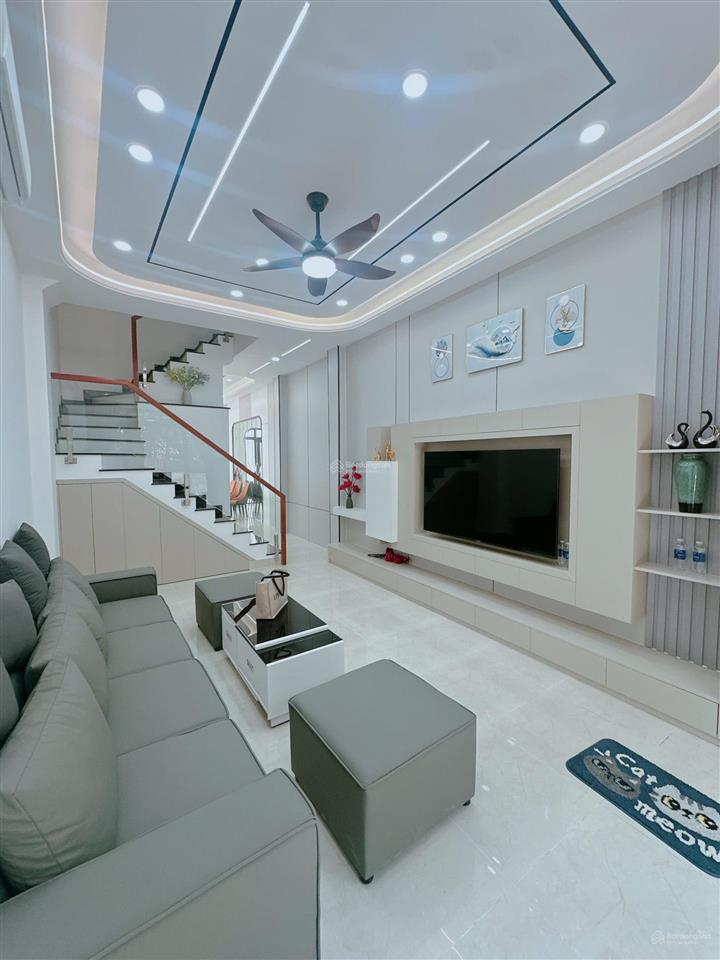 Nhà mới đẹp phan văn trị, bình thạnh  thiết kế hiện đại  full nội thất cao cấp