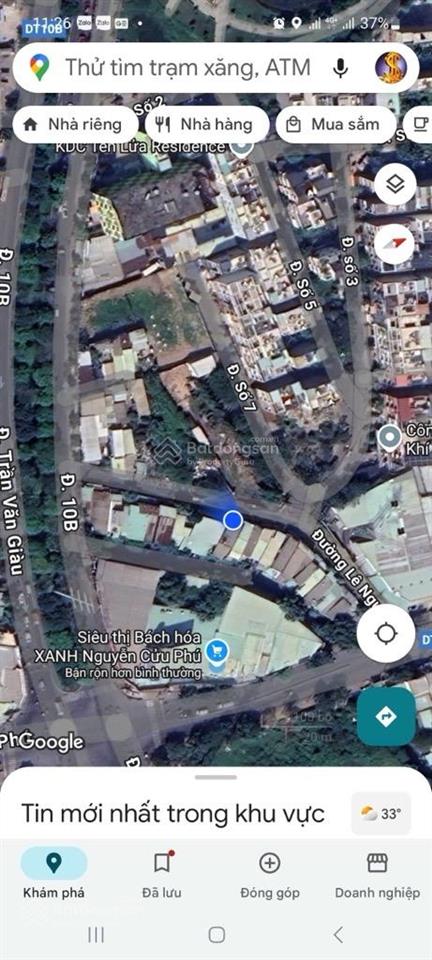Bán đất góc 2 mặt tiền đường lê ngung và đường số 7 phường tân tạo a giá 58 tỷ