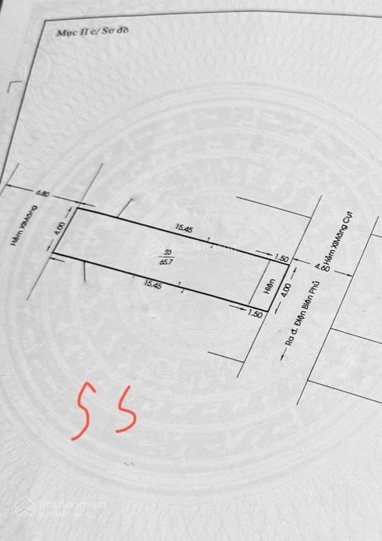 Nhà 4 x 17m  xây 2 tầng  cách đường điện biên phủ 40m  gần đường d2, 10 tỷ