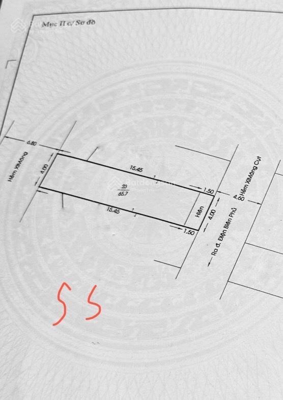 Nhà 4 x 17m  xây 2 tầng  cách đường điện biên phủ 40m  gần đường d2, 10 tỷ