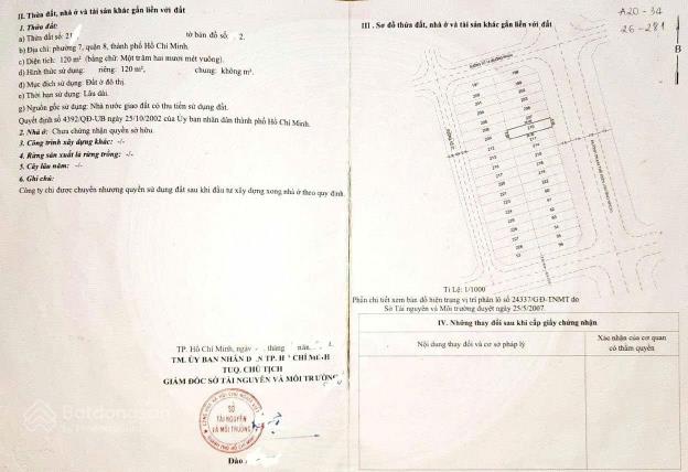 Bán nền 5x24 có sổ cdt kdc phú lợi mặt tiền phạm thế hiển 30m chính chủ có thương lượng