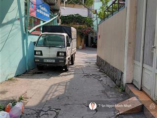 Nhà hxh sát mặt tiền bạch đằng, hàng xanh 36m2 vuông a4, 2 tầng 5,45ty tl