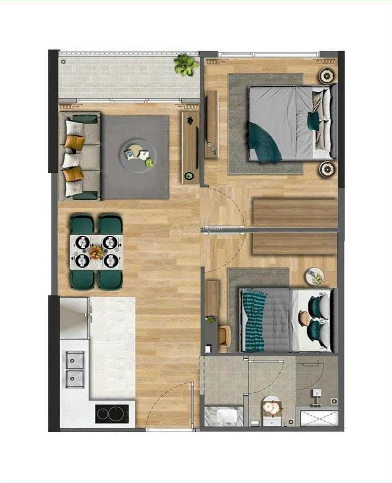 Bán gấp 1n to 48m2 tiến độ giãn 2028 nhận nhà