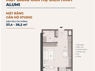 Full giá 2.6 tỷ sở hữu ngay căn hộ studio tại dự án alluvia city căn hộ khoáng nóng