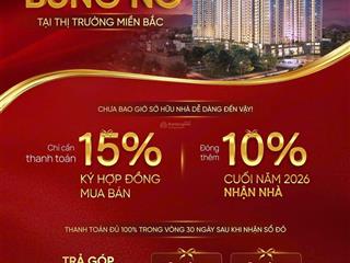 Chỉ 600tr sở hữu ngay căn hộ 66.5m2 2pn, 2vs. mỗi tháng thanh toán 12tr không lo ngân hàng