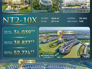 Giá trực tiếp cđt căn song lập vip cuối cùng. khu compound duy nhất hưởng trọn tiện ích của vin2