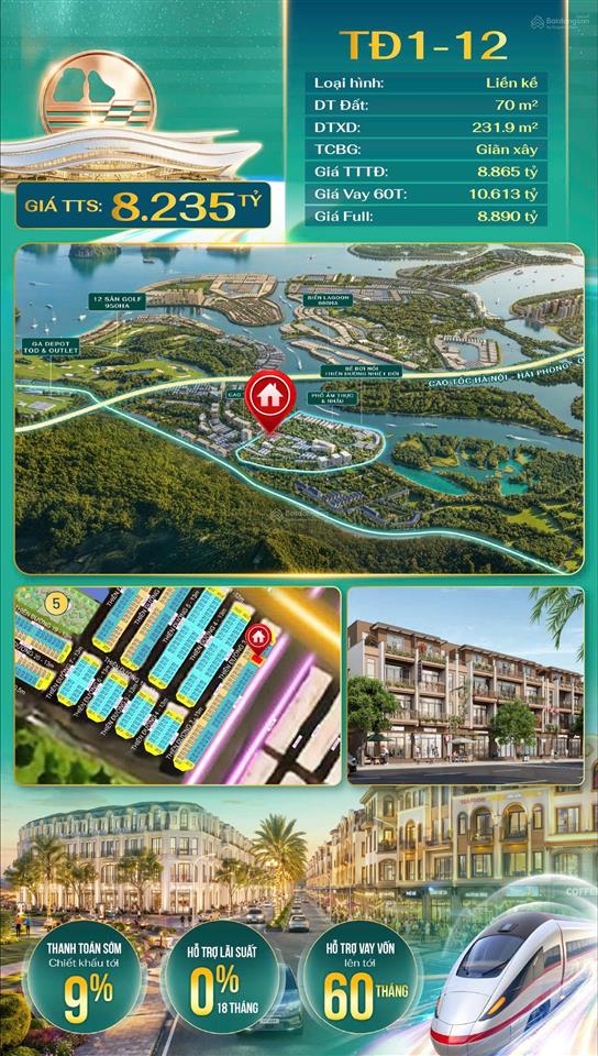 Giá trực tiếp chủ đầu tư vinhomes với căn shophouse mặt đường 48m tại dự án vinhomes hạ long