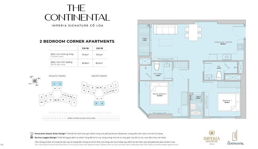 Căn góc 2pn tại tòa y5 dự án imperia cổ loa 72m2, view trực diện hồ trung tâm và cầu tứ liên