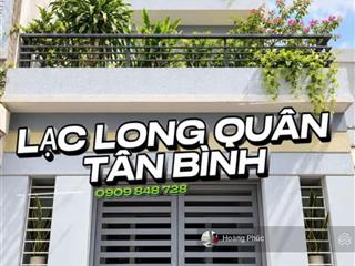 3 tỷ 250/58m2 3pn  3nvs  lạc long quân p10 tân bình hẻm xe hơi thông cách mt 1 căn 3 tầng btct,