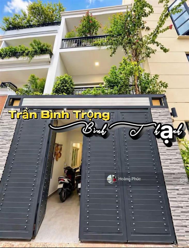 Hẻm xe hơi ngủ nhà  khu vip  trần bình trọngbình thạnh4 tầng 79m2 chào 3tỷ850 chủ thiện chí bớt