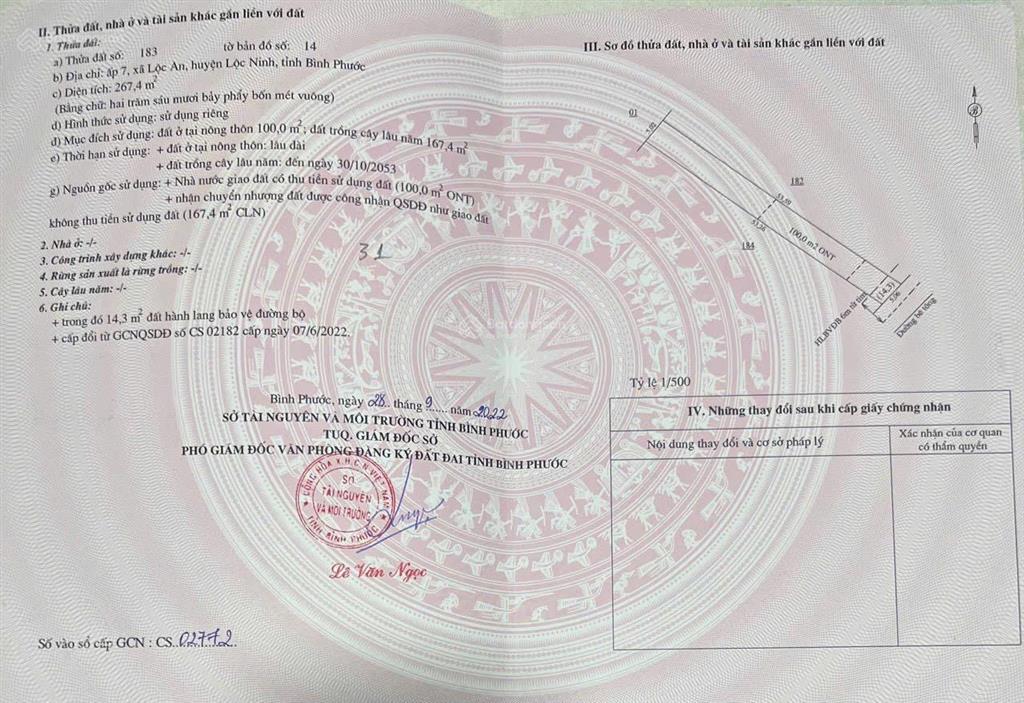 Bán đất giá rẻ lộc ninh củ nay thuộc tỉnh đồng nai mới giá 230tr nền.
