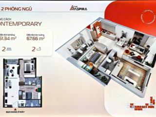 Dự án căn hộ aspira  chỉ 500tr tới khi nhận nhà, gần metro số 1, vành đai 3, tod 18,8ha