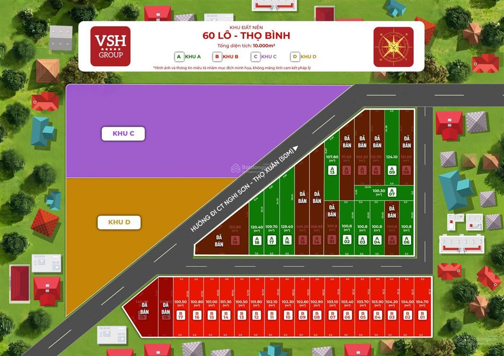 Bán đất 105m2, 670 triệu vnd tại thọ bình, huyện triệu sơn, thanh hóa