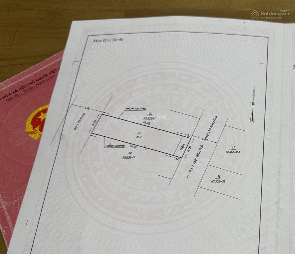 Bán nhà riêng 2 mặt tiền hẻm xe hơi điện biên phủ, 66m² giá chỉ hơn 10