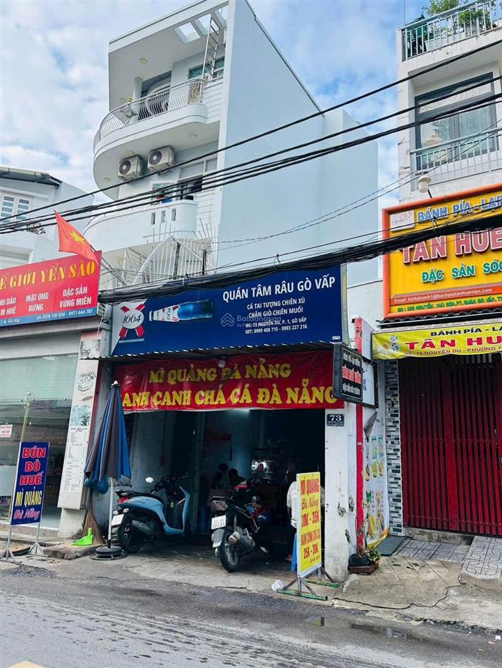 Mặt tiền nguyễn du, p.7  4.1m x 14m, đct 15 triệu/ tháng  giá 9.9 tỷ