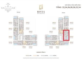 Duplex rivea 4pn view sông hồng  có bể bơi riêng  ck lên đến 24% chỉ với hơn 91 tr/m2  htls 0%