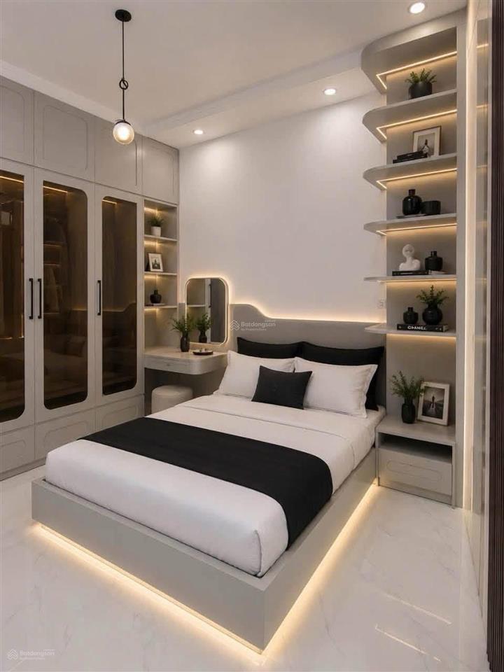 Bán nhà quận 7 phú thuận 54m, hẻm kinh doanh, nhà mới full nội thất, 3pn 3wc, phòng ngủ tầng trệt.