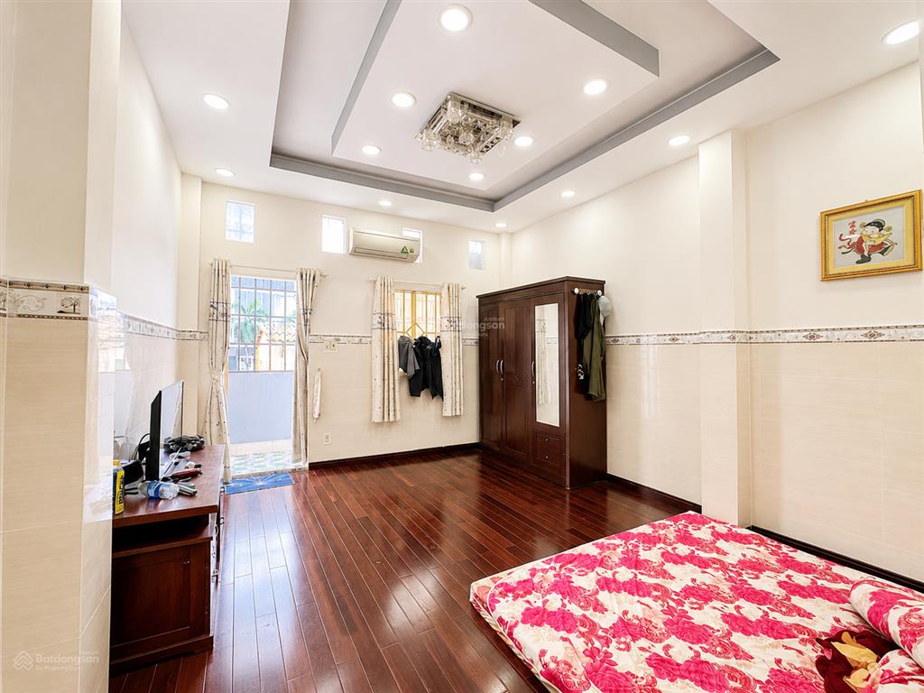 Bán nhà âu dương lân quận 8, 94m, ngang 4,3m, dài 24,5m, 4 tầng, hẻm ô tô 7m, 5pn