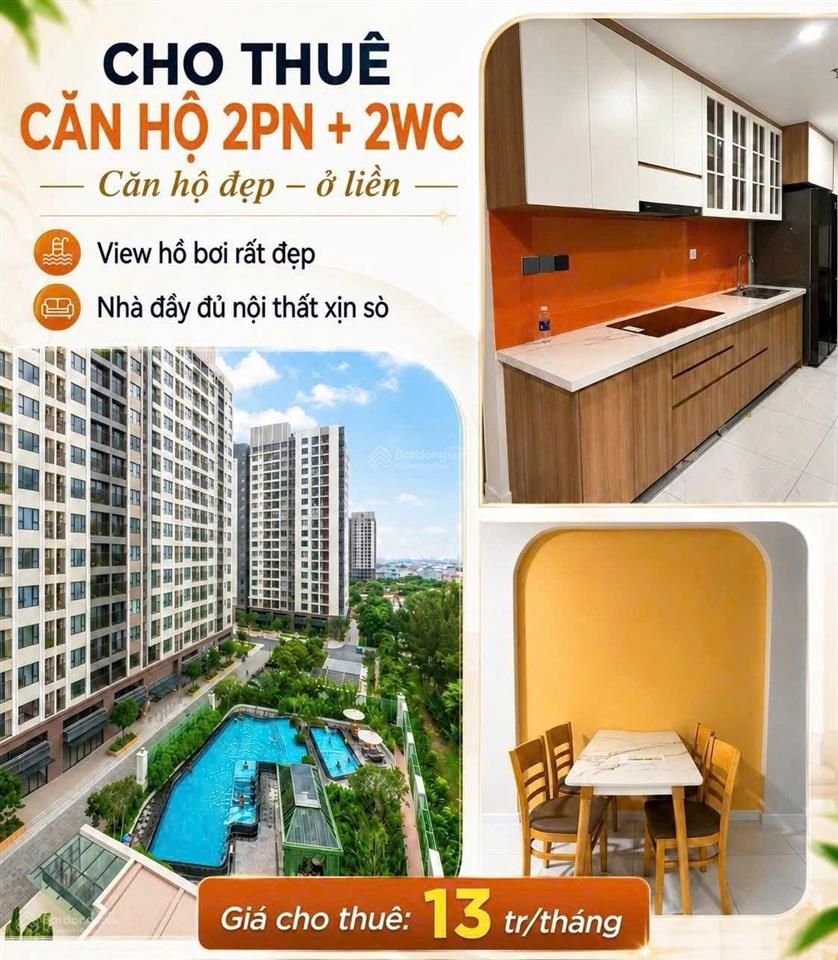 Cho thuê căn hộ cao cấp picity high park phường thới an view hồ bơi  0988 868 ***