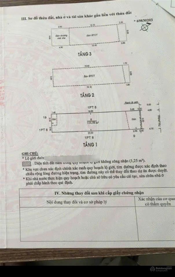 Nhà mặt tiền khu bàu cát  5m x 23m, 3 tầng mới có vỉa hè  giá nhỉnh 17 tỷ
