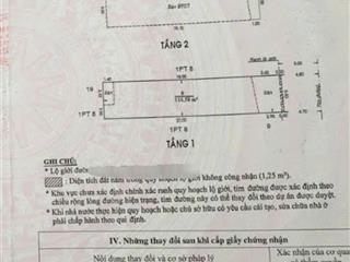 Nhà mặt tiền khu bàu cát  5m x 23m, 3 tầng mới có vỉa hè  giá nhỉnh 17 tỷ
