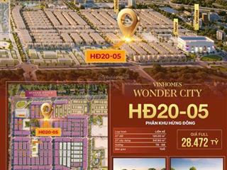 Căn góc 120m² duy nhất trục chính vincom plaza vinhomes wonder city đan phượng