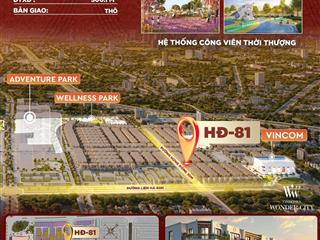 Căn góc đường hừng đông 30m  kết nối tây thăng long & vđ4  vincom plaza vinhomes wonder city