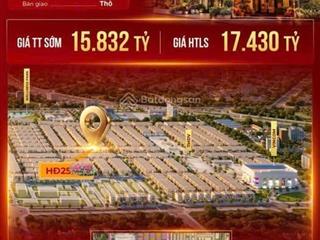 Lk 104m²  giá 15,8 tỷ (đất & nhà) voucher 14 tỷ giảm thêm trực tiếp vào giá bán  đông nam
