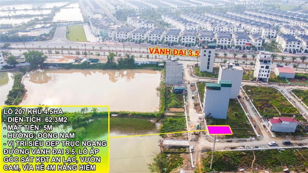 Nhà tôi cần bán một lô 55m cực đẹp vân canh, hoài đức