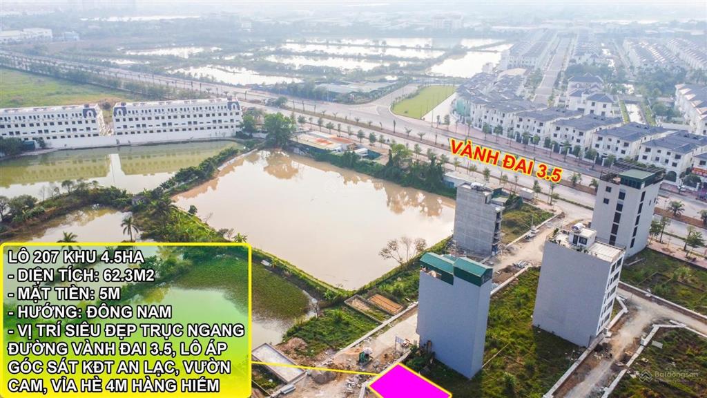 Nhà tôi cần bán một lô 55m cực đẹp vân canh, hoài đức