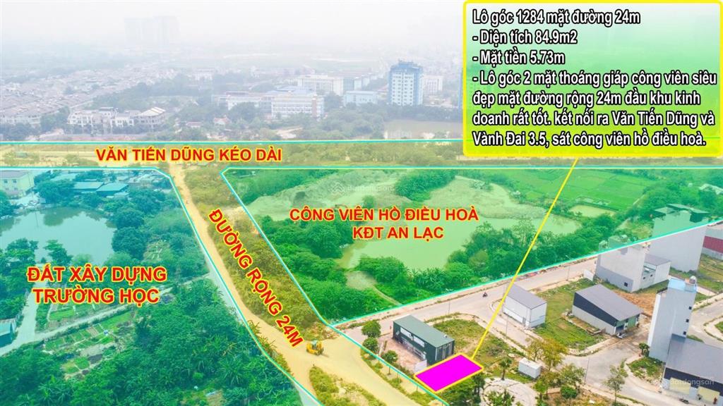 Nhà tôi chính chủ cần bán nhanh lô góc công viên s 85m2 mặt đường kinh doanh