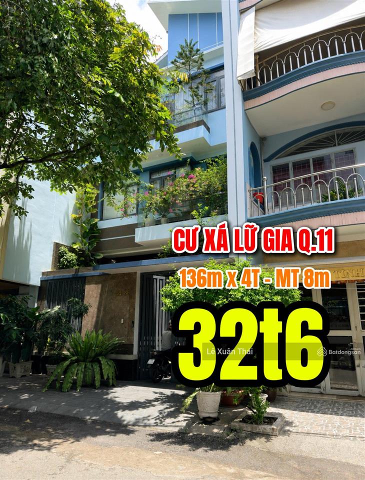 5 năm mới thấy 1 căn bán  cx lữ gia  q11 136m2 x 4t  mt 8m, full nội thất. giá 32,6 tỷ