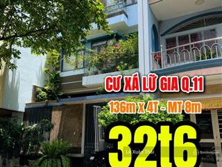 5 năm mới thấy 1 căn bán  cx lữ gia  q11 136m x 4t  mt 8m, full nội thất. giá 32,6 tỷ