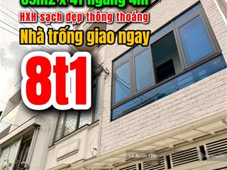 Chuyển về bắc, vc trẻ bán nhanh nhà lãnh binh thăng q11, 39m x 4 tầng, giá 8t1, hẻm xe hơi thông