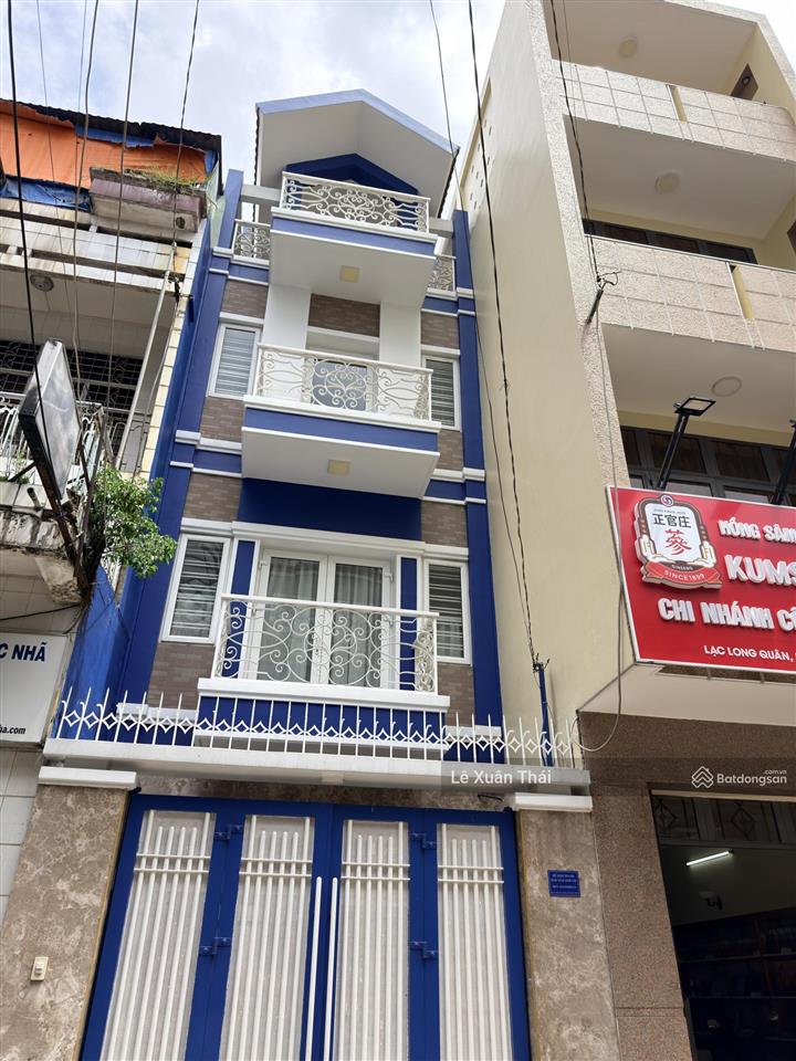 Chuyển công tác q9 cần bán nhà lạc long quân q11, 44m2 x 4t, giá 7t98, 2 xe hơi tránh nhau