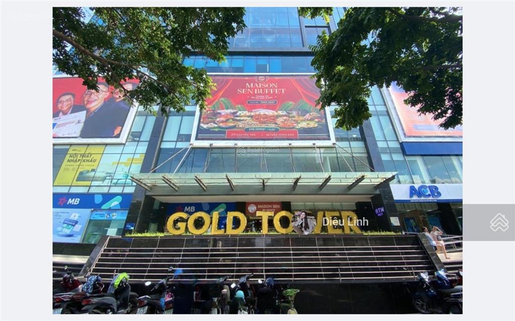 Chính chủ cho thuê văn phòng 1900m2 tòa gold tower 275 nguyễn trãi, thanh xuân, hà nội
