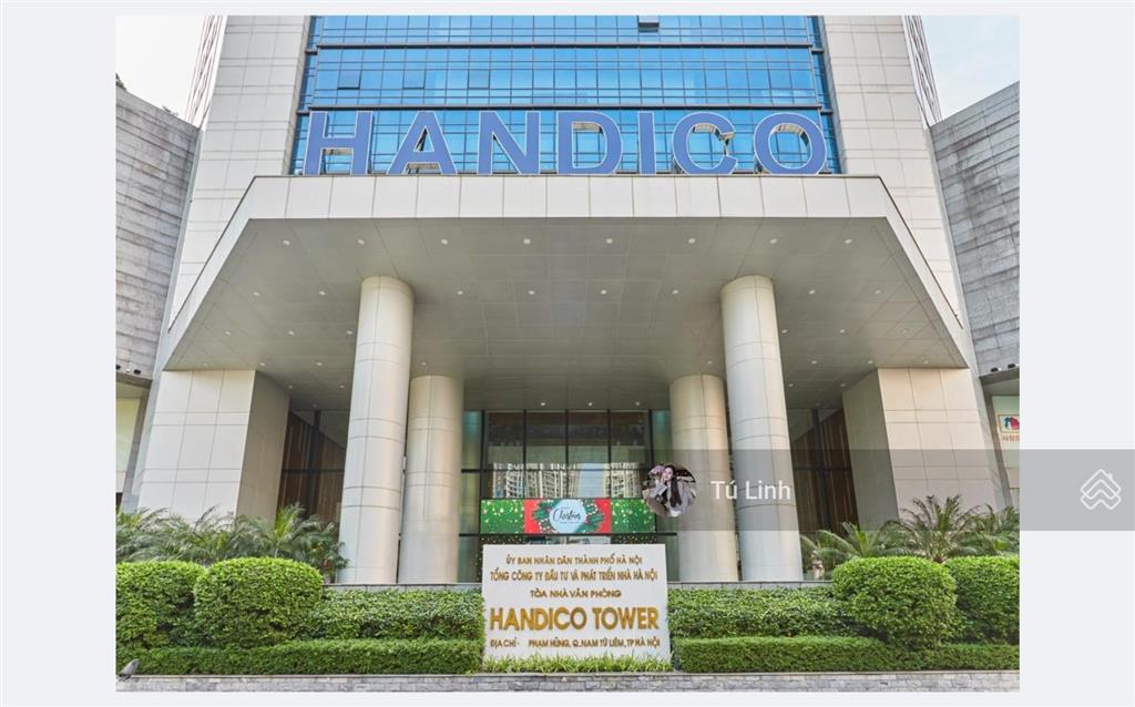 Cho thuê văn phòng tòa handico tower ngay mặt đường phạm hùng, nam từ liêm, hà nội