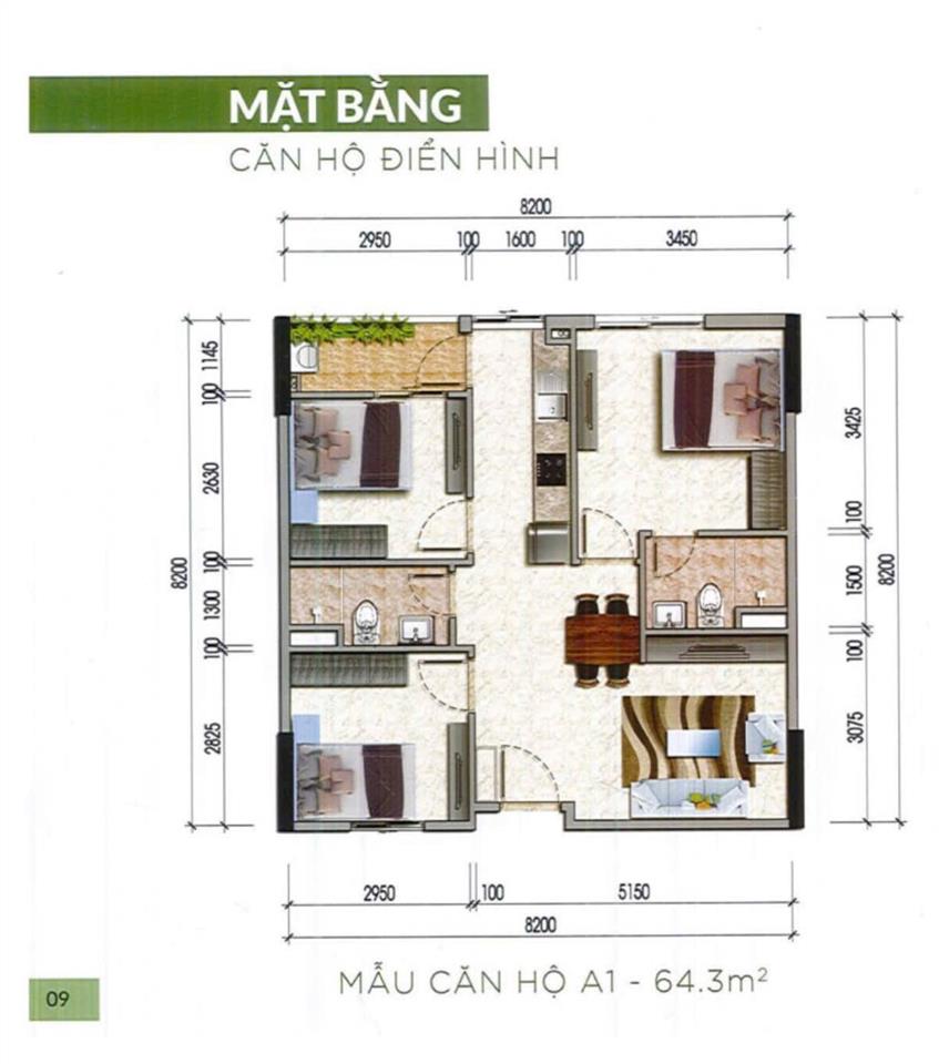 Cc cần bán căn chung cư ct3  tầng 12  63,1m2  2,5 tỷ (40 triệu/m2)