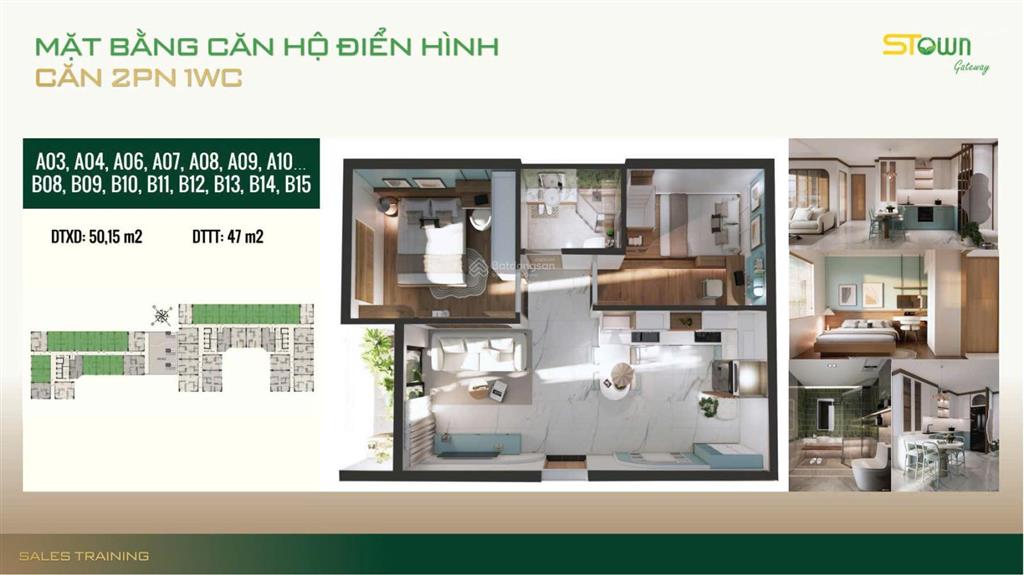 Stown gateway hàng trực tiếp chủ đầu tư  2 tỷ căn hộ 2 phòng ngủ