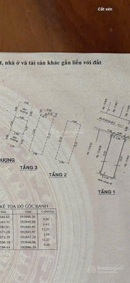 Nhà 56m2 hẻm xe hơi 7m  ngay chợ gò xoài