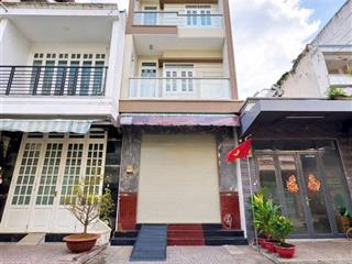 Nhà mới 4 tầng  mặt tiền khu vip tên lửa gần phú lâm quận 6  view công viên