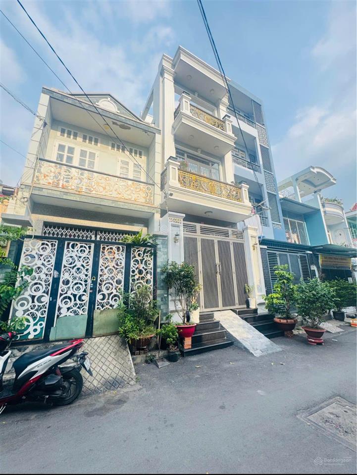 Khu phân lô dân trí lý chiêu hoàng  đường nhựa 8m  nhà trệt lầu 4*16m