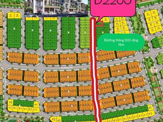 Căn d2203 biệt thự song lập gần sát mặt sông trục đường thông d22 rộng 16m giá cđt  sun nha trang